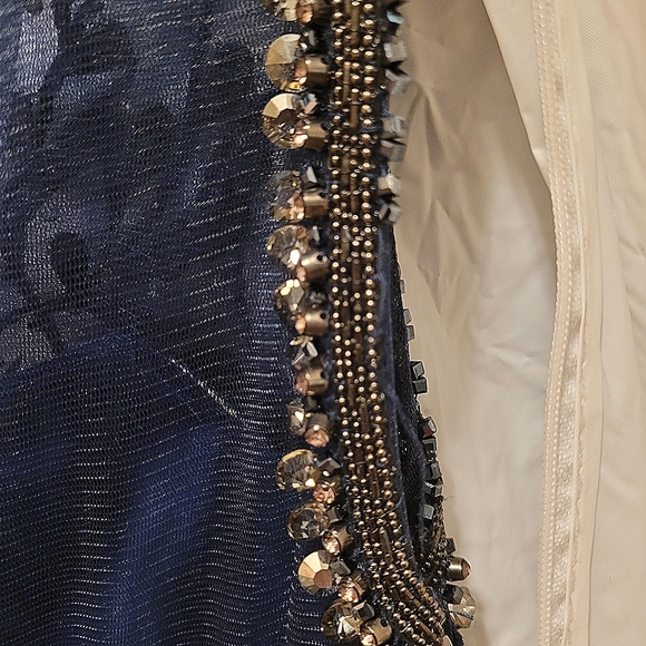 Terani Couture Navy Blue Pageant / Formal gown - Picture 3 of 4